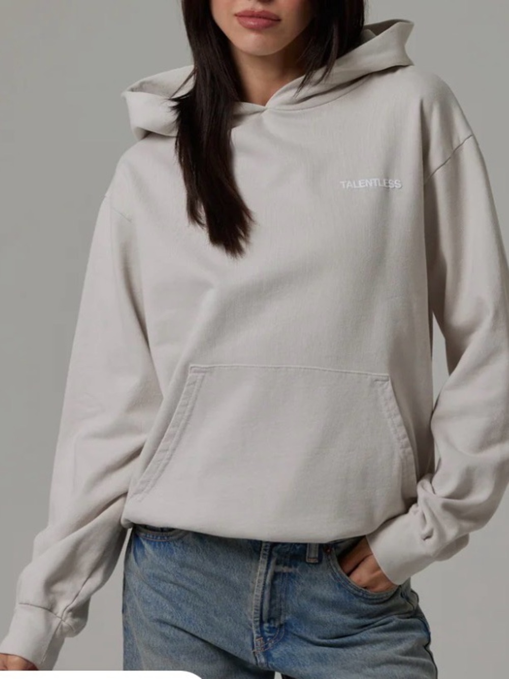 TALENTLESS | Women’s Lightweight Logo Hoodie | Neutral Hoodie | Basic Hoodie